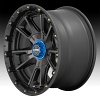 KMC KM100 Sync Machined Black Grey Tint Custom Truck Wheels 7